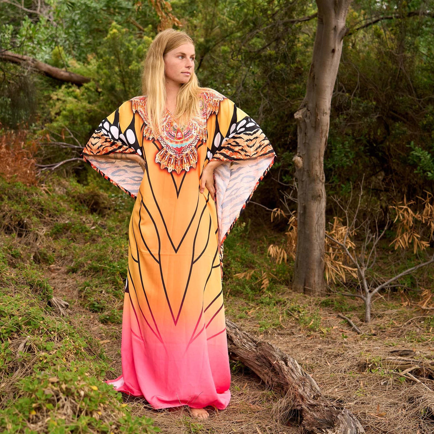 Summer Vibes Silk Kaftan