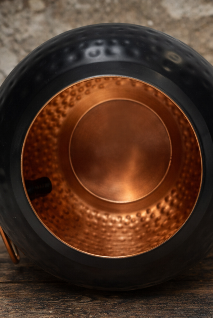 Copper dispenser front view