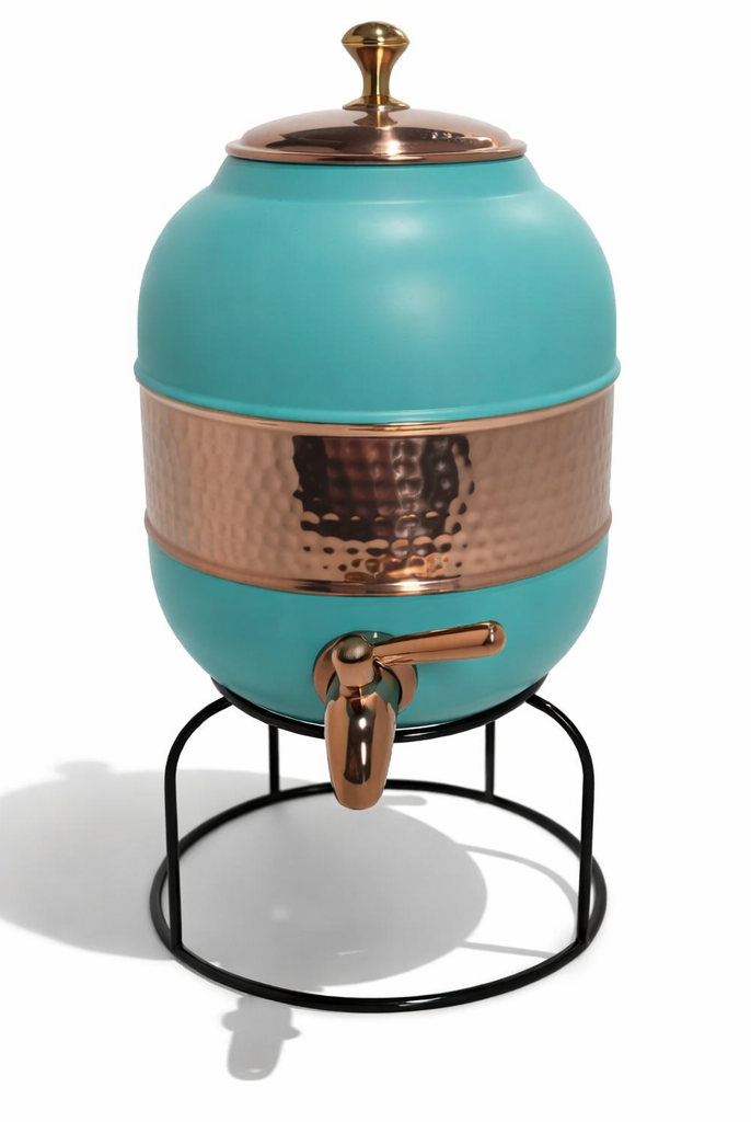 Copper water dispenser setup