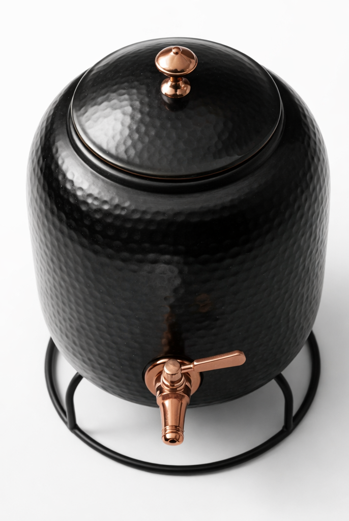 Copper dispenser with stand
