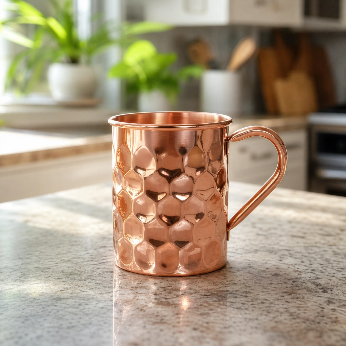 475ml copper mule mug photographed from the side against a plain background