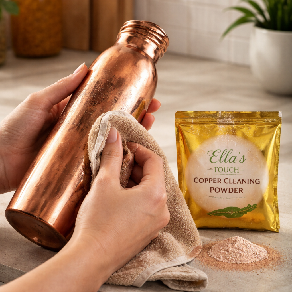 Copper cleaner before after result