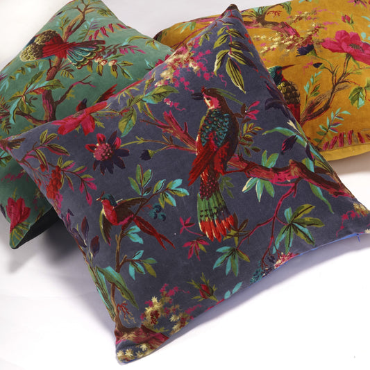 'Aviva Getaway' Velvet Cushion Cover - Elegant Decor