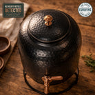 Antique hammered Ayurvedic copper water dispenser, independently lab tested