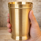 Brass matt finish tumblers set of 2 for home use premium quality