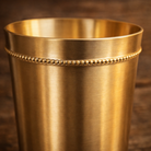 Brass matt finish tumblers set of 4 for home use premium quality