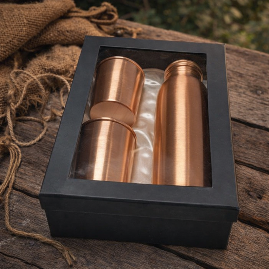 ella’s touch copper drinkware gift box