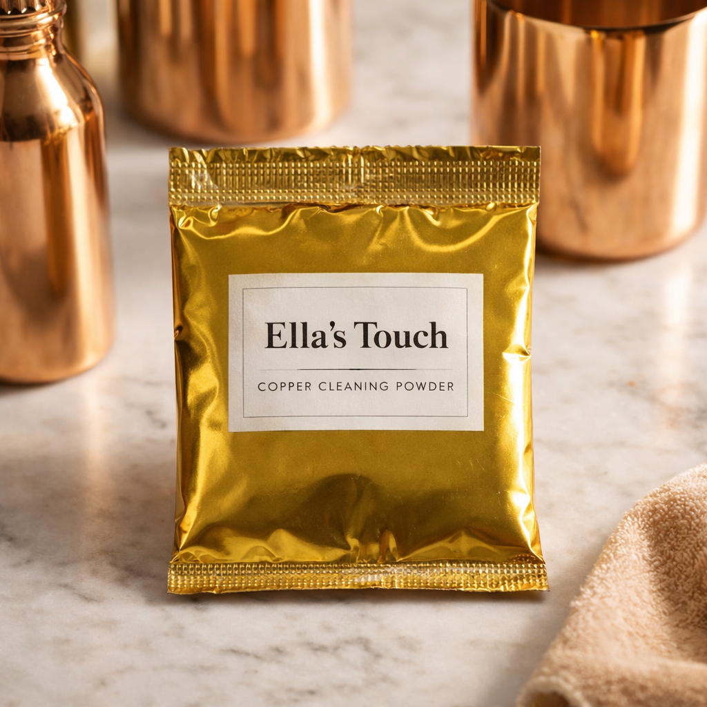 Copper cleaning powder pouch