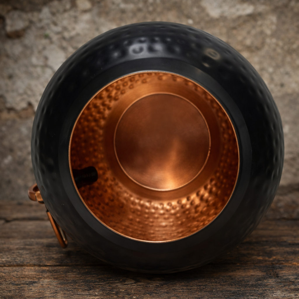 Copper dispenser front view