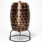 Embossed copper dispenser detail