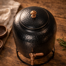 Hammered copper dispenser design